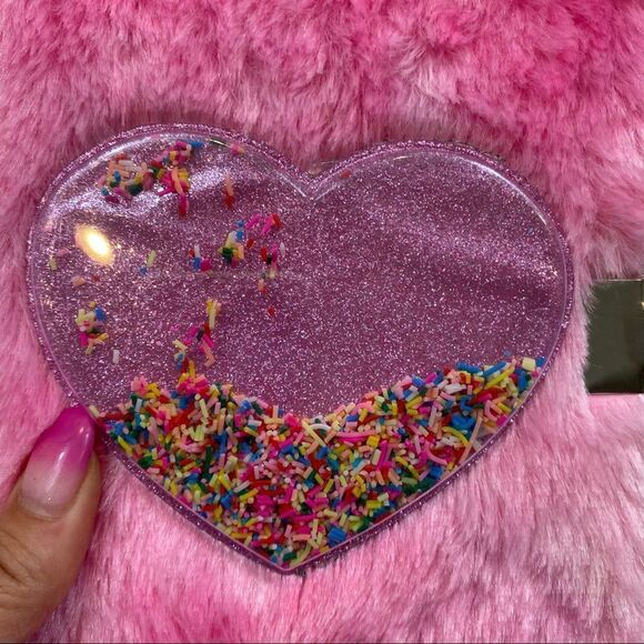 New With Tags Plush Notebook with Lock and Key and Heart on front - Picture 3 of 9